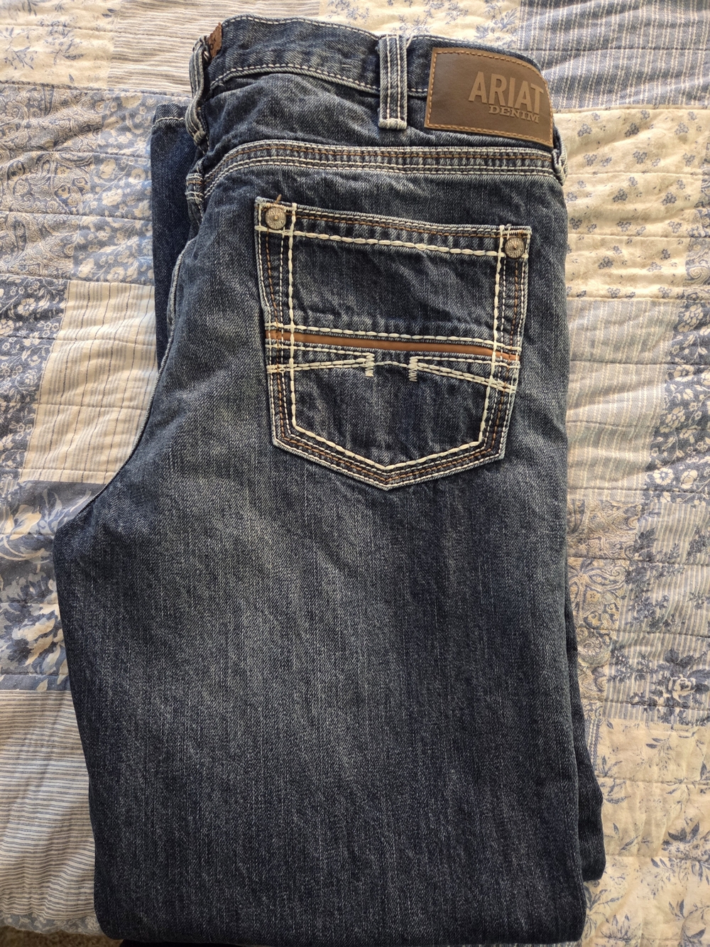 Ariat Men's Dark Blue Denim Jeans